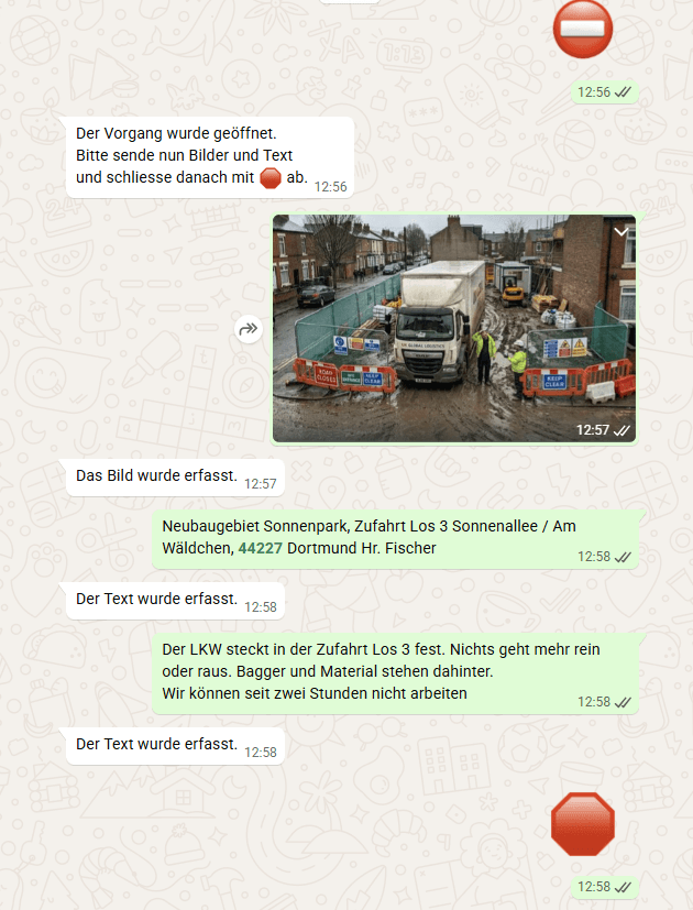 Behinderungsanzeige — rechtssicher in 30 Sekunden – Per Text