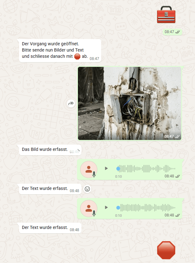 Documentation des defauts dans l'artisanat – Par voix