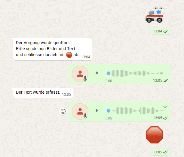Krankmeldung per WhatsApp – Per Sprache